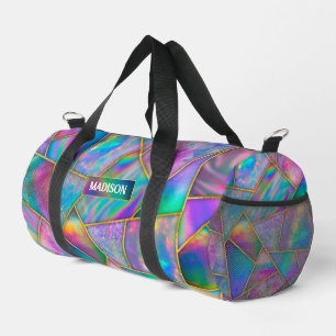 Sac De Sport Holographe élégant chic faux or