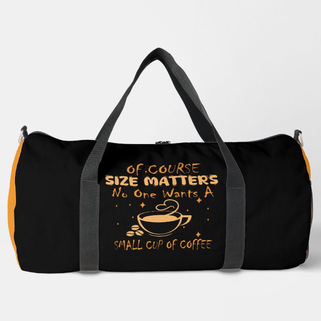 Sac De Sport Humorous Coffee Lovers Motivational Design (Recto)