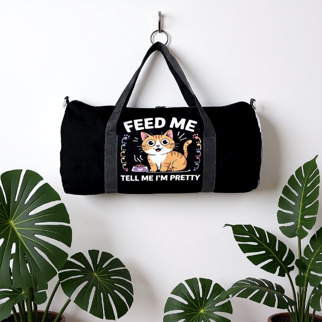 Sac De Sport Hungry for Compliments Feline (Créateur téléchargé)