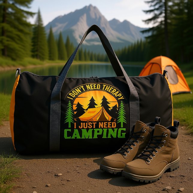 Sac De Sport I Don't Need Therapy I Just Need Camping (Créateur téléchargé)