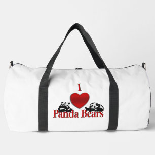Sac De Sport I Heart Panda Bears Fun
