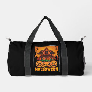 Sac De Sport Illustration de citrouille de maison hantée Hallow
