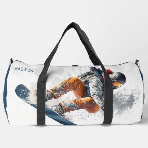 Sac De Sport Illustration du nom et du texte personnalisés du s