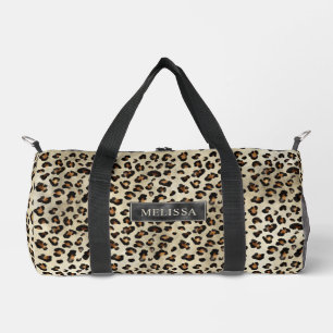 Sac De Sport Impression d'animal léopard avec fausse feuille no