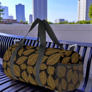 Sac De Sport Imprimer Coupe Feuille jaune Modèle SqueletteCoupe