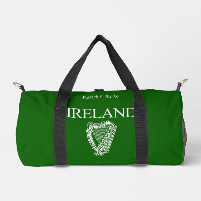 Sac De Sport ⭐ IRLANDE - Harpe irlandaise personnalisée (Recto)