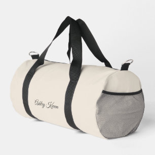 Sac De Sport Ivoire neutre monogramme simple