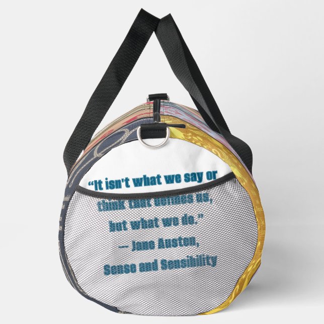 Sac De Sport Jane Austen quote (Droite)