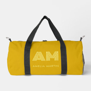 Sac De Sport Jaune Moutarde Minimaliste et Citron Pâle