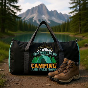 Sac De Sport Je veux juste aller camper et faire des siestes