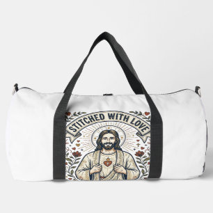 Sac De Sport Jésus Couture Tricotage Chemise Graphique Chrétien