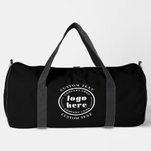 Sac De Sport Jet Black Company Logo Promotion d'entreprise