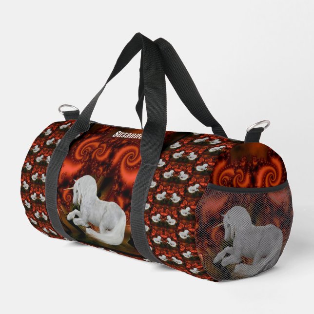 Sac De Sport Joli Cheval Unicorn Personnalisé (Coin droit)