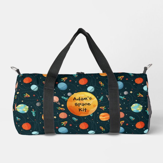 Sac De Sport Jolie aquarelle Planètes spatiales Rockets Stars S (Recto)