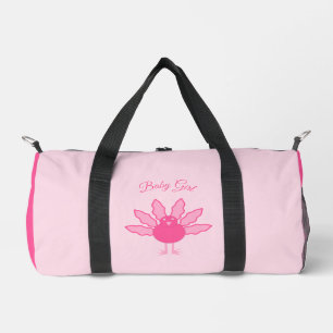 Sac De Sport Jolie fille rose bébé Thanksgiving Turquie couche