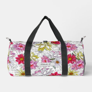 Sac De Sport Jolie fillette dynamique modèle floral