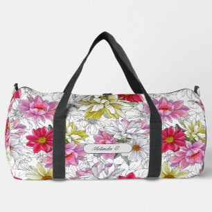 Sac De Sport Jolie fillette dynamique modèle floral