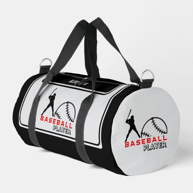 Sac De Sport Joueur de baseball, Cadeau d'anniversaire, Équipe (Coin gauche)
