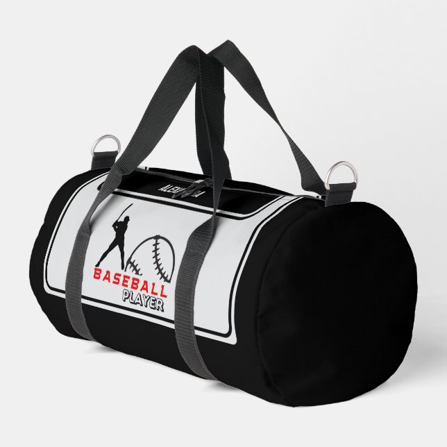 Sac De Sport Joueur de baseball, Cadeau d'anniversaire, Équipe (Coin gauche)