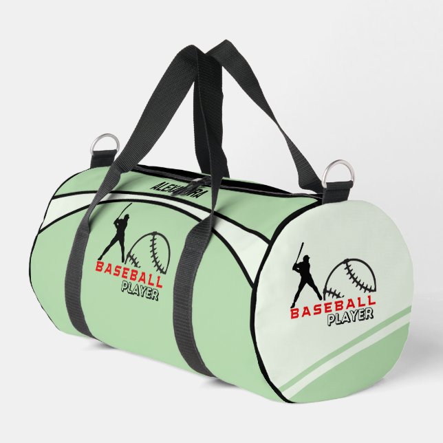 Sac De Sport Joueur de baseball, équipe, cadeau d'anniversaire (Coin gauche)