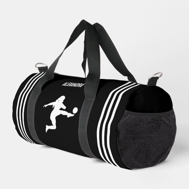 Sac De Sport Joueuse de football, Cadeau d'anniversaire, équipe (Coin droit)