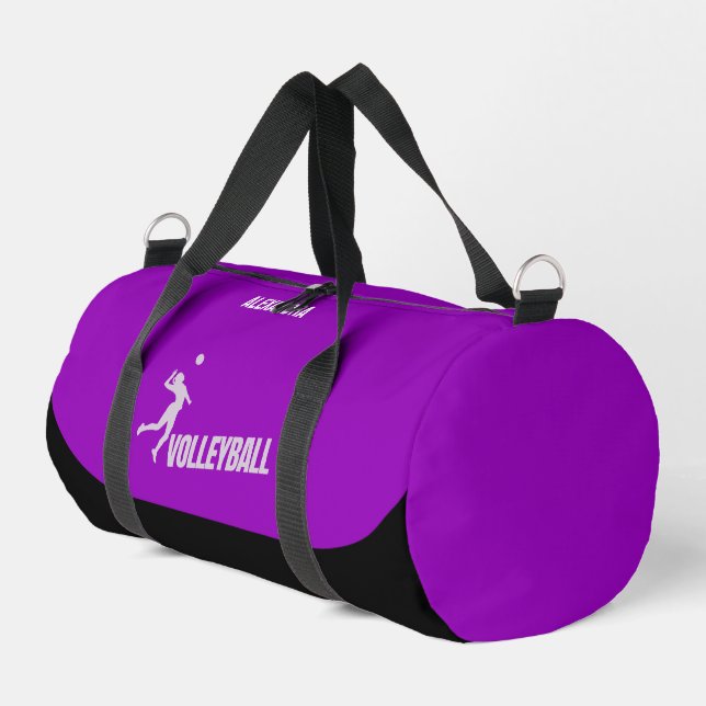 Sac De Sport Joueuse de volley-ball, Cadeau d'anniversaire, Équ (Coin gauche)