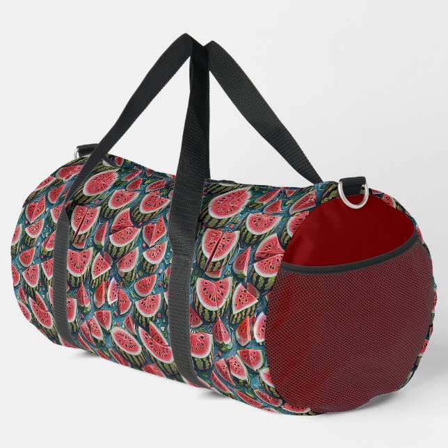 Sac De Sport Juicy Watermelon Pattern Design 1 (Coin droit)