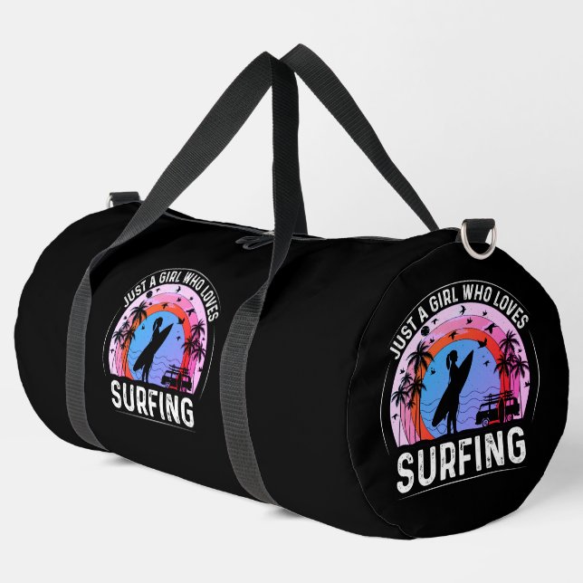 Sac De Sport Juste une fille qui aime surfer (Coin gauche)