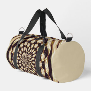Sac De Sport Kaleidoscope de fleurs en mandala décor en ivoire