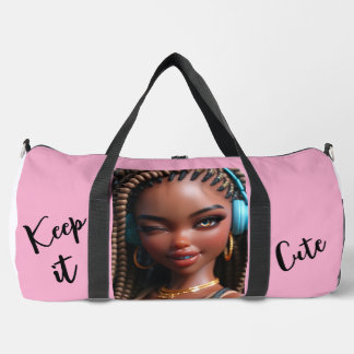 Sac De Sport Keep It Cute braided girl