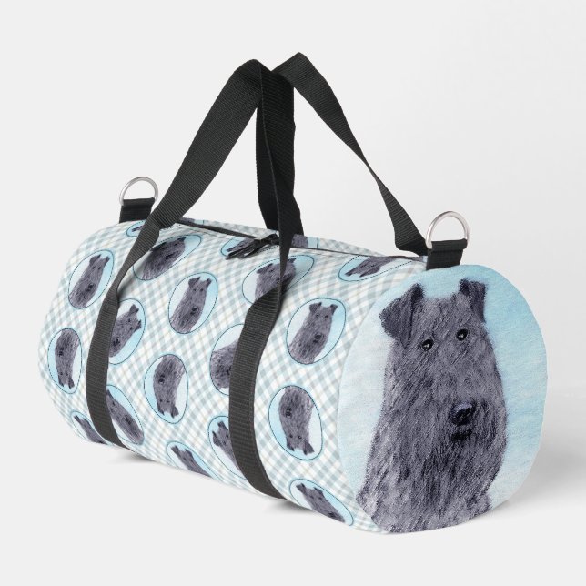 Sac De Sport Kerry Blue Terrier peinture mignonne Chien d'origi (Coin gauche)