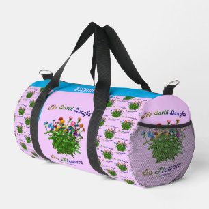 Sac De Sport La Terre Rire En Fleurs Citation Inspirationnelle