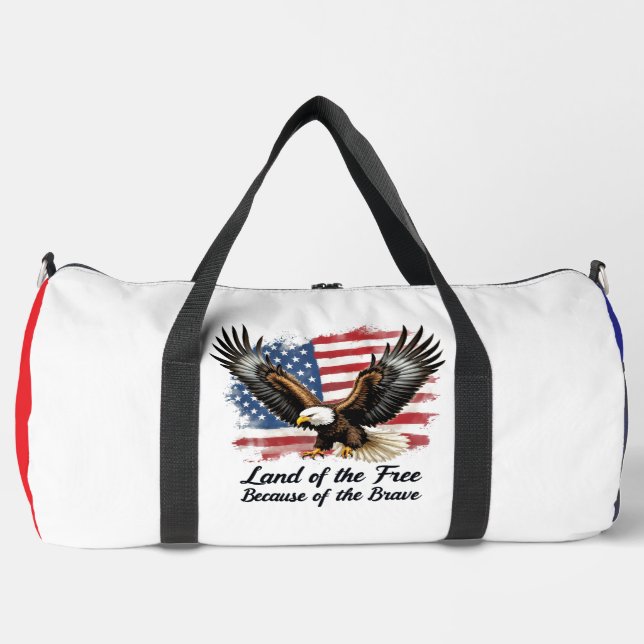 Sac De Sport Land Free Because Brave Eagle (Recto)