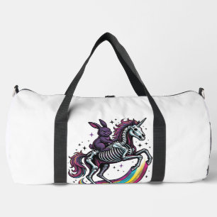 Sac De Sport Lapin sombre chevauchant la licorne squelette vint