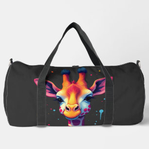 Sac De Sport L'art animalier africain La girafe colorée pour dr