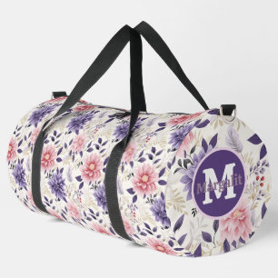 Sac De Sport Lavande violet rose Floral Grand