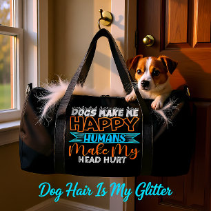 Sac De Sport Les chiens me rendent heureux les humains me font 
