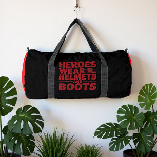 Sac De Sport Les héros portent des casques et des bottes 