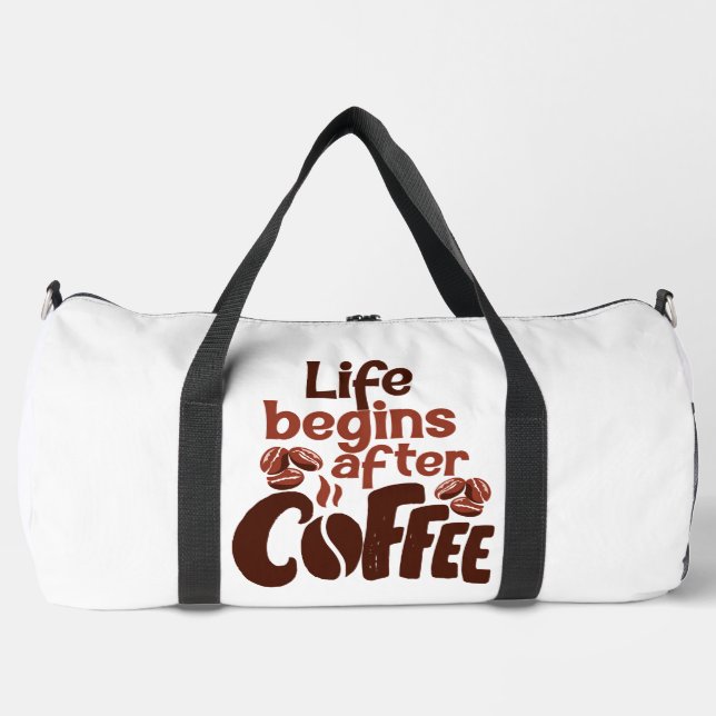 Sac De Sport Life Begins After Coffee Graphic (Recto)