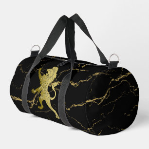 Sac De Sport Lion Royal Doré Marbre Noir