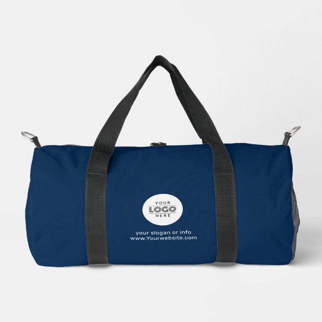 Sac De Sport Logo d'entreprise personnalisé simple et noir (Recto)