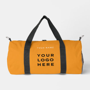 Sac De Sport Logo Orange Entreprise Nom Personnalisé Instagram
