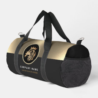 Sac De Sport Logo Professionnel Élégant Gold Lion