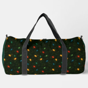Sac De Sport Lumières de Noël enveloppées dans des feuilles de