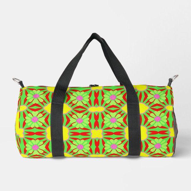 Sac De Sport Lumineuse citron vert jaune pourpre et rouge (Recto)