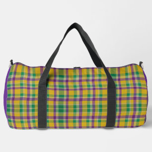 Sac De Sport Mardi Gras coloré en vichy à motifs