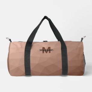 Sac De Sport Marron moka motif géométrique en maille Monogramme