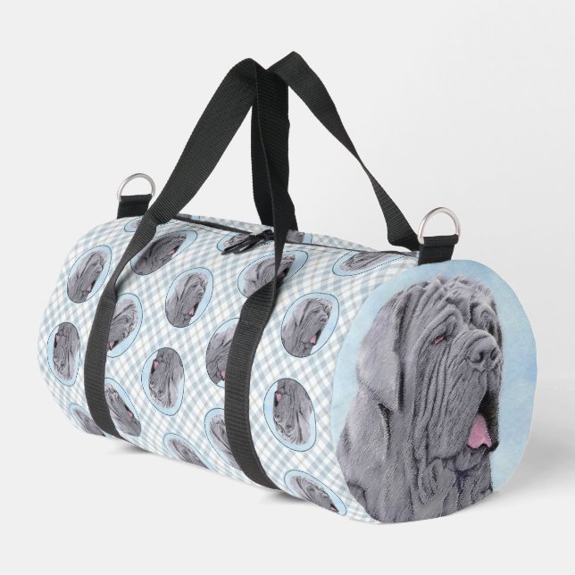 Sac De Sport Mastiff Neopolitan Peinture Gris Original Chien Ar (Coin gauche)