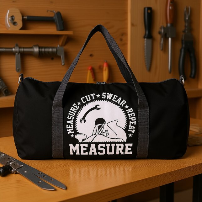 Sac De Sport Measure Cut Swear Repeat (Créateur téléchargé)
