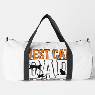 Sac De Sport Meilleur Papa Chat du Monde Design de Chemise Vint